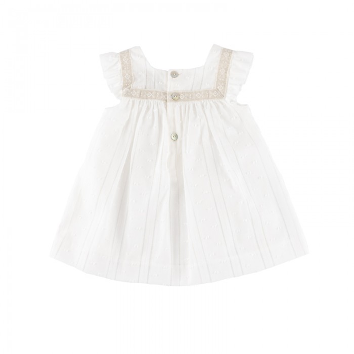 White best sale frill frock